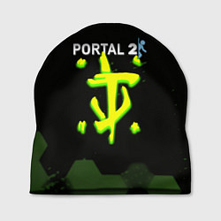 Шапка Doom x portal 2 зелёные соты