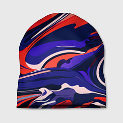 Шапка Абстракция разводов разноцветная, цвет: 3D-принт