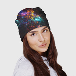 Шапка Космические краски текстура, цвет: 3D-принт — фото 2