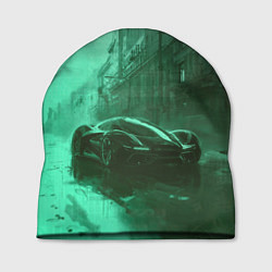 Шапка Футуристичный и аэродинамичный автомобиль, цвет: 3D-принт