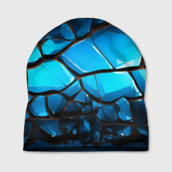 Шапка Синяя текстура объемных плит, цвет: 3D-принт