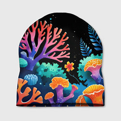 Шапка Космический подводный мир, цвет: 3D-принт