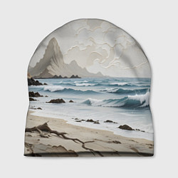 Шапка Нежный морской пейзаж, цвет: 3D-принт