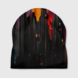 Шапка Разноцветная рельефная краска текстура, цвет: 3D-принт