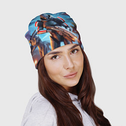 Шапка Mass Effect - space fantasy, цвет: 3D-принт — фото 2