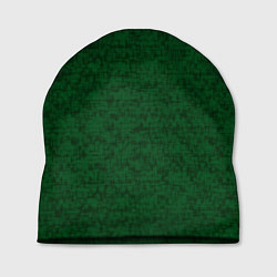 Шапка Тёмно-зелёный текстурированный, цвет: 3D-принт