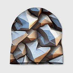 Шапка Каменно металлическая абстракция, цвет: 3D-принт