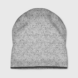 Шапка Текстура в тонкую полоску серый, цвет: 3D-принт