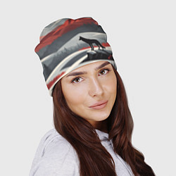Шапка Лиса и красные горы, цвет: 3D-принт — фото 2