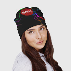 Шапка НАСА молнии градиент, цвет: 3D-принт — фото 2