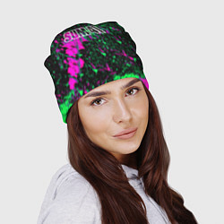Шапка Sum 41 неоновые краски, цвет: 3D-принт — фото 2