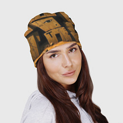 Шапка Глаза в каменных домах, цвет: 3D-принт — фото 2