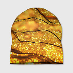 Шапка Золотая текстура с блестками, цвет: 3D-принт