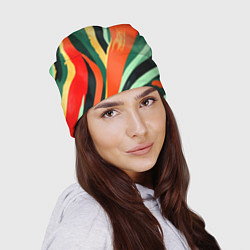 Шапка Тропическая жаркая абстракция, цвет: 3D-принт — фото 2