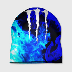 Шапка Monster energy синий дым, цвет: 3D-принт