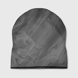 Шапка Серая текстура каменная мрамор, цвет: 3D-принт
