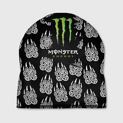 Шапка Monster energy медвежьи лапы, цвет: 3D-принт