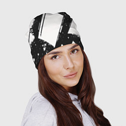 Шапка Color black white, цвет: 3D-принт — фото 2