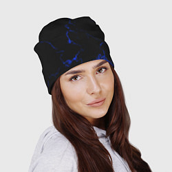 Шапка Color black blue, цвет: 3D-принт — фото 2