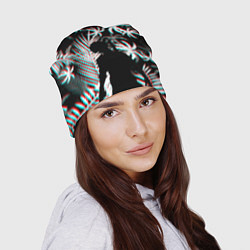 Шапка Pubg тропики глитч, цвет: 3D-принт — фото 2