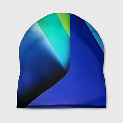 Шапка Color blue green