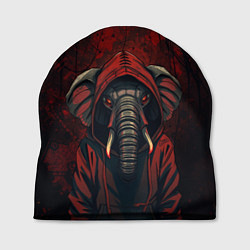 Шапка Слон в балахоне, цвет: 3D-принт