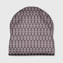 Шапка Геометрический узор какао с молоком, цвет: 3D-принт