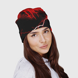 Шапка Monster energy red storm, цвет: 3D-принт — фото 2