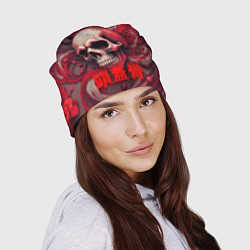 Шапка Череп в перспективе, цвет: 3D-принт — фото 2