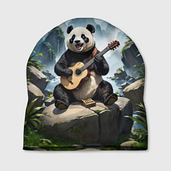 Шапка Панда играет на гитаре в лесу, цвет: 3D-принт