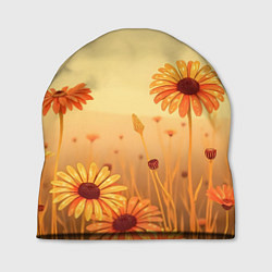 Шапка Цветы на закате, цвет: 3D-принт