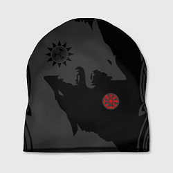 Шапка Волки викингов с обережными символами - тату, цвет: 3D-принт