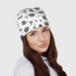 Шапка Halloween grey and white, цвет: 3D-принт — фото 2