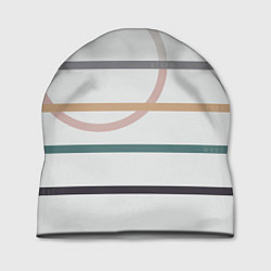 Шапка Stripes and circle, цвет: 3D-принт
