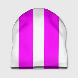 Шапка Color white pink line, цвет: 3D-принт