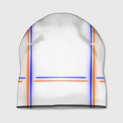 Шапка Neon white orange light blue, цвет: 3D-принт