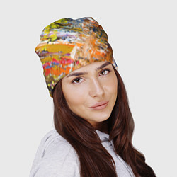 Шапка Живая Абстракция: Поток Цветов и Форм в Постоянном, цвет: 3D-принт — фото 2