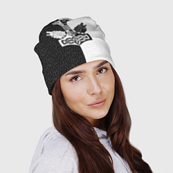 Шапка Волки воины и знак молот тора в рунах, цвет: 3D-принт — фото 2