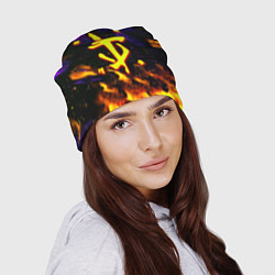 Шапка Doom огненный стиль, цвет: 3D-принт — фото 2