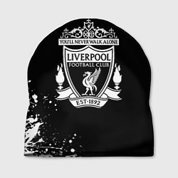 Шапка Liverpool белые краски текстура, цвет: 3D-принт