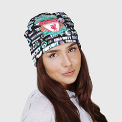 Шапка Логотипы игр Ливерпуль глитч, цвет: 3D-принт — фото 2