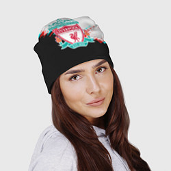 Шапка Ливерпуль текстура глитч краски, цвет: 3D-принт — фото 2