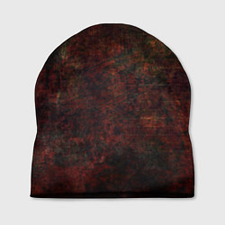 Шапка Абстракция - wall in red rust