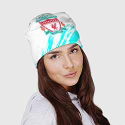 Шапка Ливерпуль штрихи красок, цвет: 3D-принт — фото 2