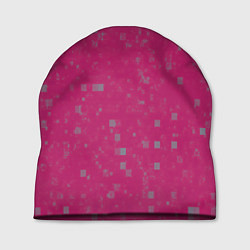 Шапка Color pink brown squares, цвет: 3D-принт