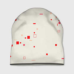 Шапка Color white red shapes, цвет: 3D-принт