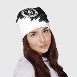 Шапка Чели белые краски текстура, цвет: 3D-принт — фото 2