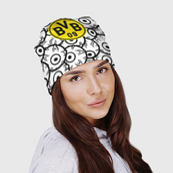 Шапка Borussia глаза текстура, цвет: 3D-принт — фото 2