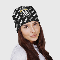Шапка Juventus off pattern, цвет: 3D-принт — фото 2