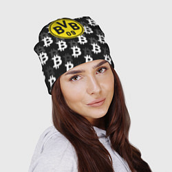 Шапка Borussia биткоин паттерн, цвет: 3D-принт — фото 2